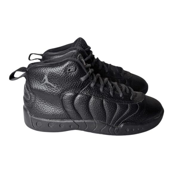 NIKE Air Jordan Jumpman Pro "Black Metallic Silver" GS Sneakers Size 3Y - Picture 3 of 13